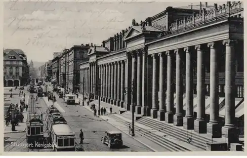 (1425) AK Stuttgart, Baden-Württ., Königsbau 1931
