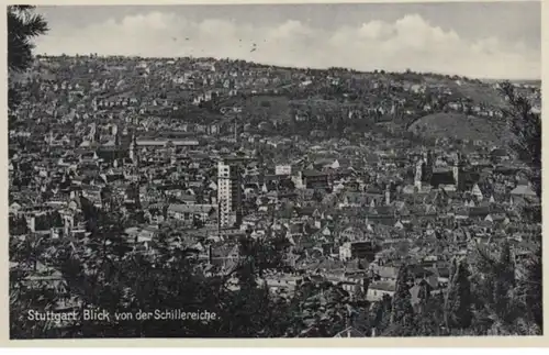 (1421) AK Stuttgart, Baden-Württ., Panorama 1936