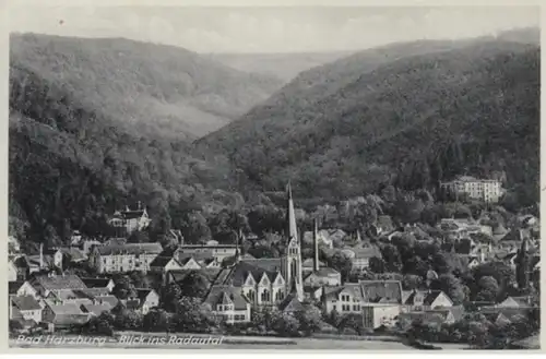 (1412) AK Bad Harzburg, Panorama, Radautal 1936