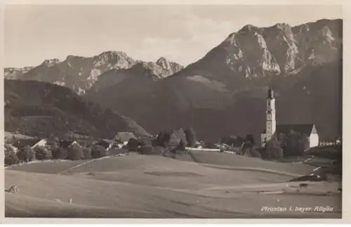 (1400) Foto AK Pfronten, Kirche, Schlicke, Sonderstempel 1937