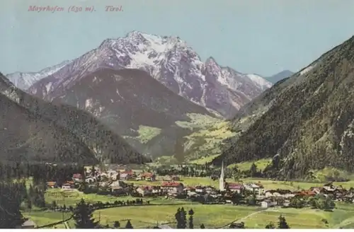 (1130) AK Mayrhofen, Panorama 1922