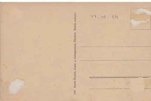 (1364) AK Füssen, Malerwinkel 1924