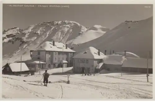 (1091) Foto AK Albergo Savoia, Passo Pordoi 1934