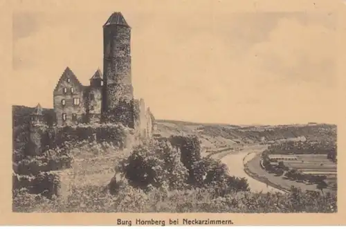 (1350) AK Neckarzimmern, Burg Hornberg, vor 1945