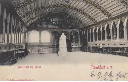 (1082) AK Frankfurt a.M., Kaisersaal im Römer, 1904