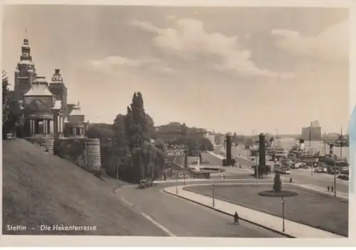 (1080) Foto AK Stettin, Hakenterrasse 1941