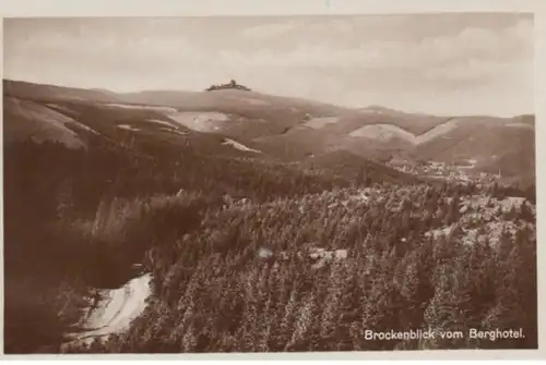 (1064) AK Brocken, Blick vom Berghotel 1929