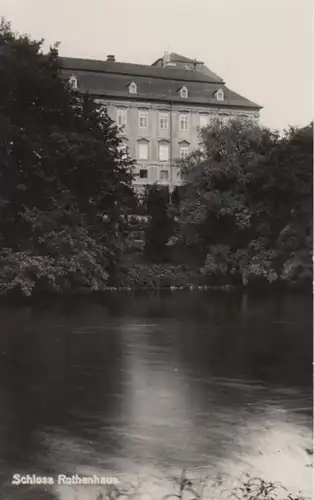 (1282) Foto AK Görkau, Böhm. Erz., Schloss Rothenhaus, vor 1945