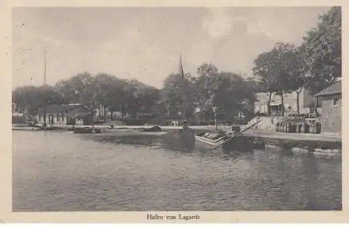 (1253) AK Lagarde, Moselle, Hafen, Feldpost 1916