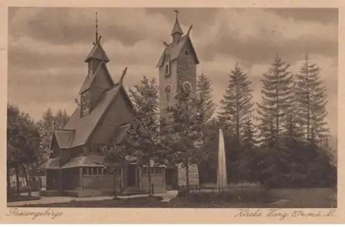 (1043) AK Kirche Wang im Riesengebirge 1926
