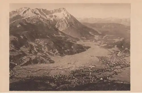 (1036) AK Garmisch-Partenkirchen, Blick vom Wankhaus 1923