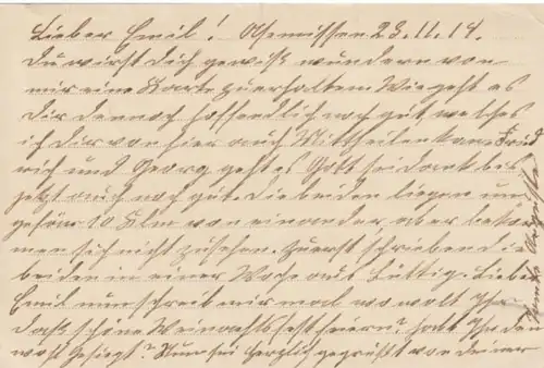 (1181) Feldpostkarte 1914