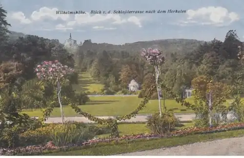 (1007) AK Kassel Wilhelmshöhe, Blick nach dem Herkules 1925