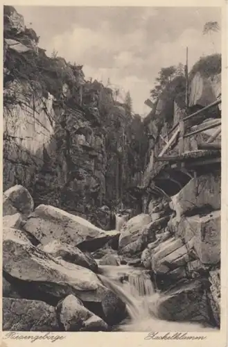 (984) AK Zackelklamm, Riesengebirge, Schlesien 1927