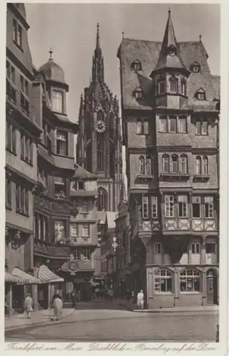 (979) AK Frankfurt am Main, Römerberg, Dom, vor 1945