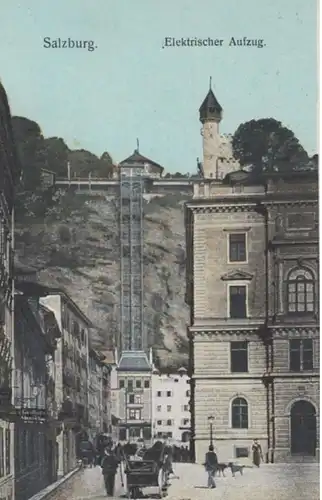 (967) AK Salzburg, Österr., Elektrischer Aufzug 1922
