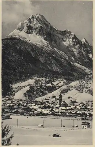 (959) AK Mittenwald, Panorama, Wettersteingeb. 1934