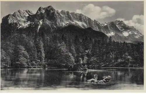 (921) AK Grainau, Badersee 1936
