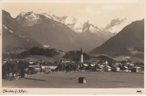 (904) AK Oberstdorf, Panorama 1933-45