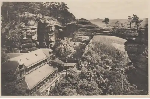 (830) AK Prebischtor, Böhmische Schweiz, Restaurant 1929