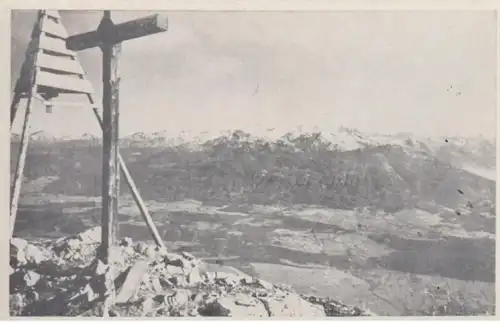(810) AK Hafelekar, Gipfelkreuz, Tuxer Hauptkamm 1944