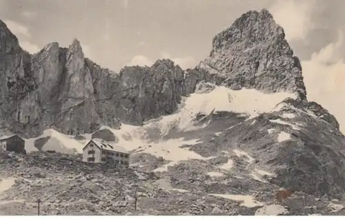 (778) AK Lamsenjochhütte, Lamsenspitze, vor 1945