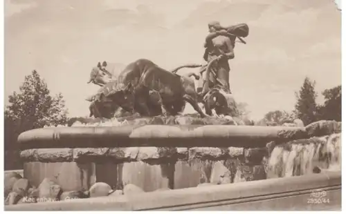 (740) AK Kopenhagen, Gefion Springbrunnen 1925