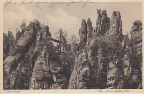 (734) AK Jonsdorf, Zittauer Gebirge, Nonnenklunzen, vor 1945