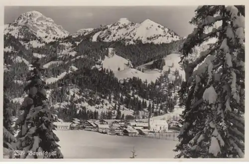 (725) Foto AK Bayrischzell, Panorama 1940