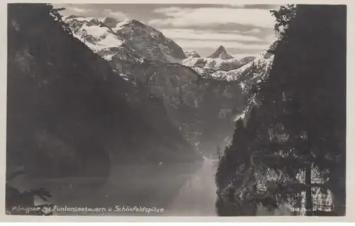 (724) Foto AK Königssee, Schönau, Funtenseetauern, Schönfeldsp. 1931