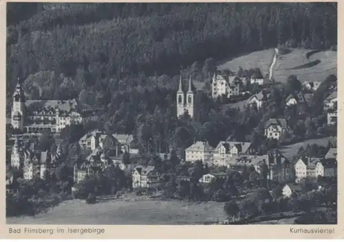 (714) AK Bad Flinsberg, Schlesien, Kurhausviertel, vor 1945