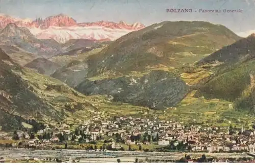 (713) AK Bozen, Bolzano, Panorama, vor 1945