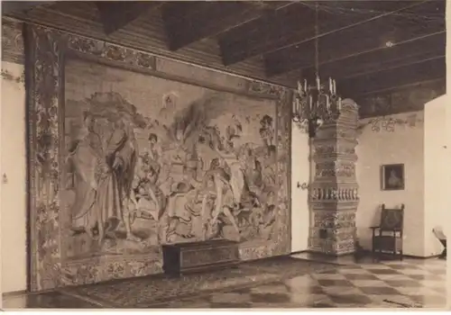 (646) AK Krakau, Wawel, Königsschloss, Schlafzimmer