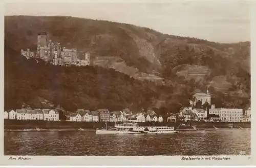 (639) Foto AK Kapellen, Koblenz, Schloss Stolzenfels 1930