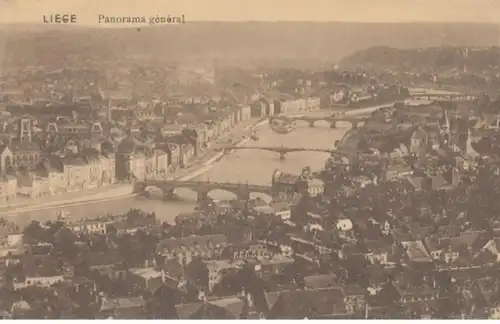 (619) AK Lüttich, Panorama, vor 1945