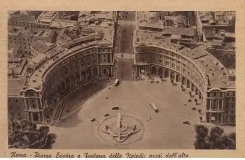 (591) AK Rom, Roma, Piazza Esedra, Najadenbrunnen 1937