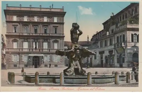 (587) AK Rom, Roma, Tritonenbrunnen, Piazza Barberini, vor 1945