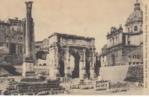 (579) AK Rom, Roma, Septimius-Severus-Bogen, Phokas-Säule, vor 1945