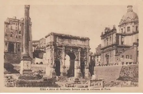 (571) AK Rom, Septimius-Severus-Bogen, Phokas-Säule, vor 1945