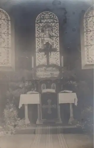 (543) Foto AK Kirche, Inneres, Ort unbekannt