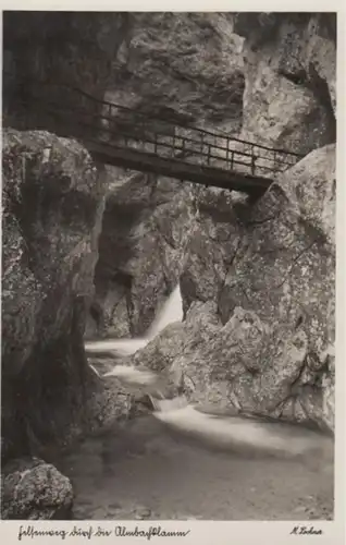 (540) Foto AK Almbachklamm, Felsenweg, vor 1945