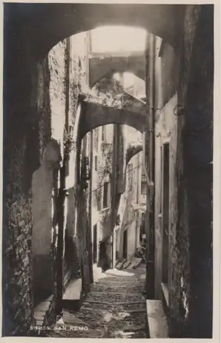 (535) Foto AK San Remo, Italien, Gasse