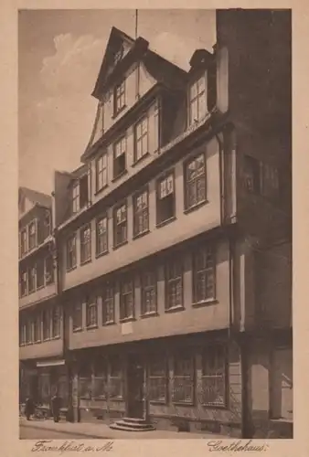 (526) AK Frankfurt am Main, Goethehaus, vor 1945