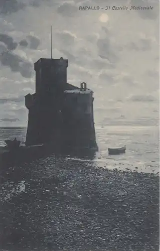 (513) AK Rapallo, Kastell Medioevale, vor 1945