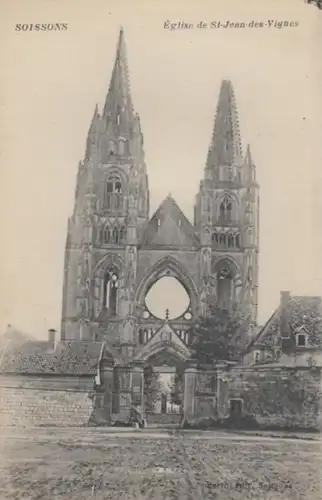 (484) AK Soissons, Kirche Saint-Jean-des-Vignes, vor 1945