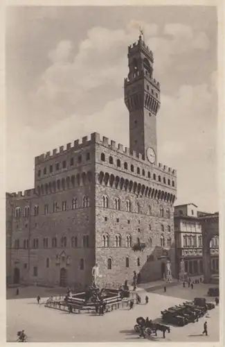 (444) AK Florenz, Palazzo Vecchio, Piazza della Signoria, um 1935