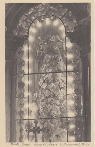 (437) AK Sacro Monte di Varese, Kirche, Madonna, vor 1945