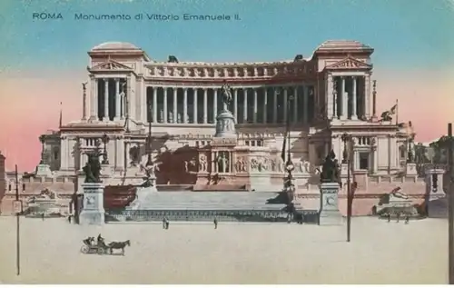 (420) AK Rom, Denkmal Viktor Emanuel II., vor 1945