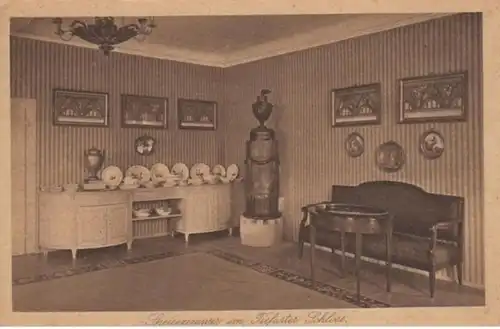 (399) AK Weimar, Speisezimmer im Schloss Tieffurt 1920er