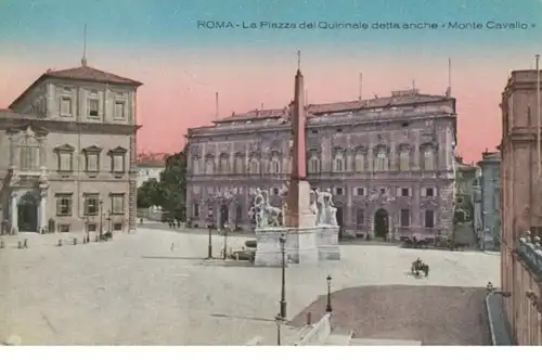 (403) AK Rom, Piazza del Quirinale, Monte Cavallo, vor 1945